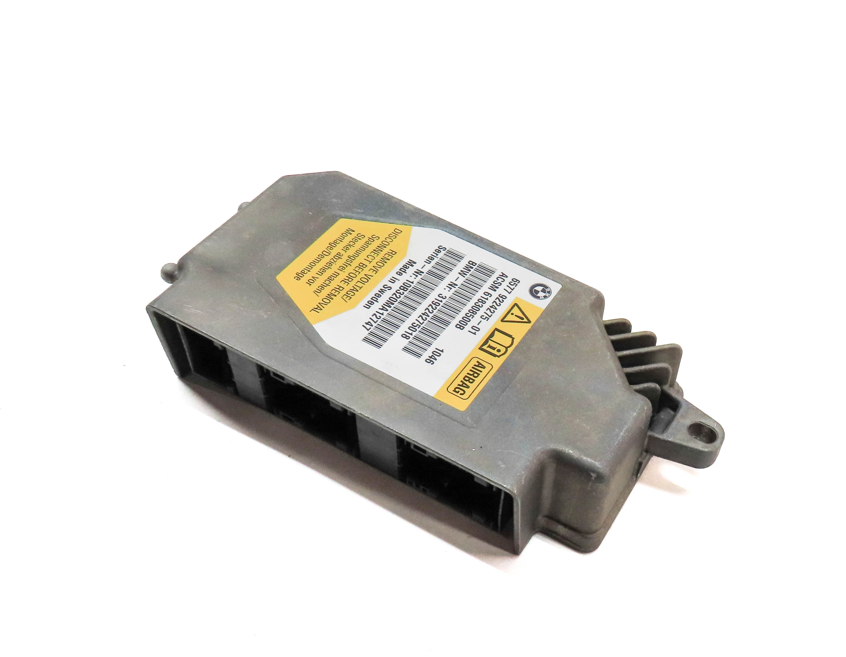 09-13 BMW 535iGT 550iGT 740i 750i 760i B7 (F01 F07 F10) SRS BAG CONTROL MODULE — exact item pictured